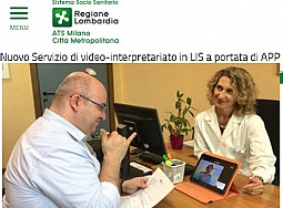 Nuovo Servizio di video-interpretariato in LIS a portata di APP